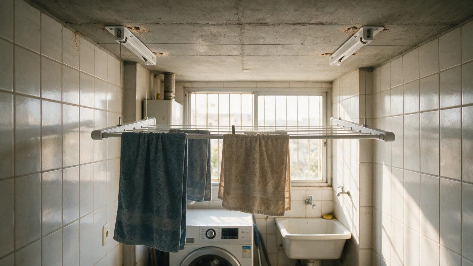 Como Instalar Varal na Área de Serviço (Sem Estragar o Forro)